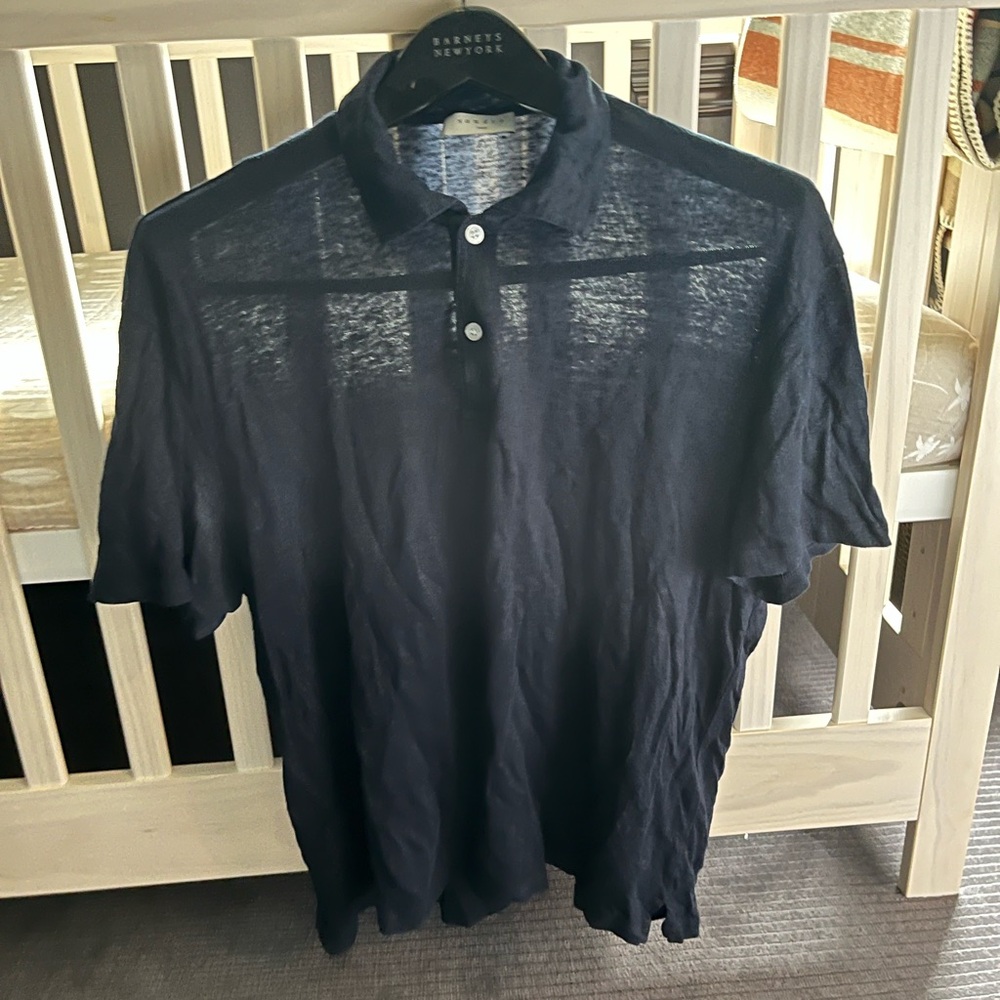 Sandro Men's navy Polo Shirt